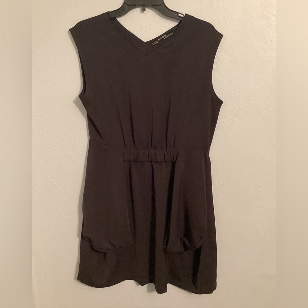 All Saints Woman’s Brown Sleeveless Midi Dress. Size 6.